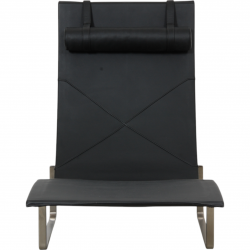 Poul Kjærholm PK-24 i sort Aura læder