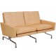 Poul Kjærholm PK-31 2.seater sofa in natural leather