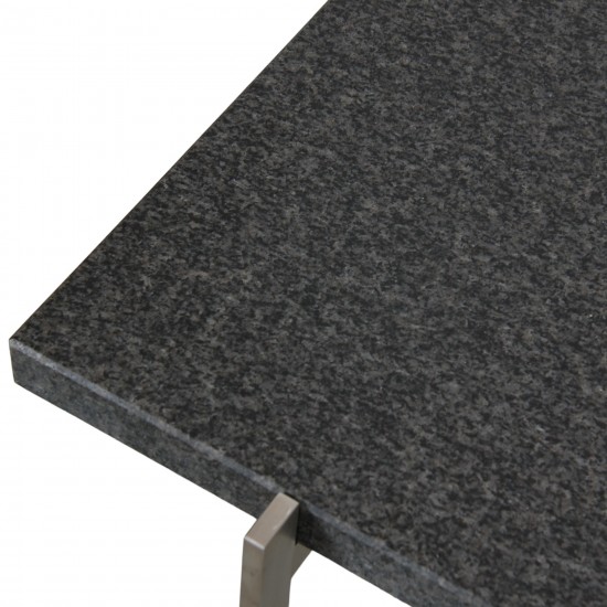 Poul Kjærholm PK-61 coffee table of granite