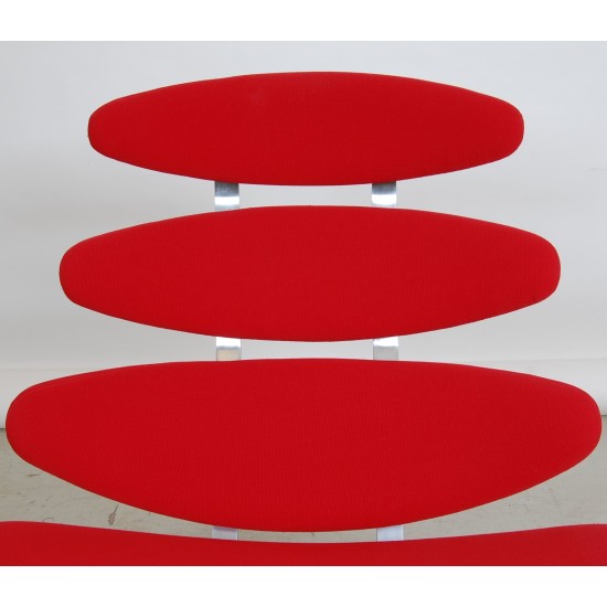 Poul M. Volther Corona stol i rødt stof