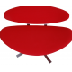 Poul M. Volther Corona stol i rødt stof