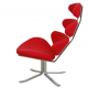 Poul M. Volther Corona chair in red fabric