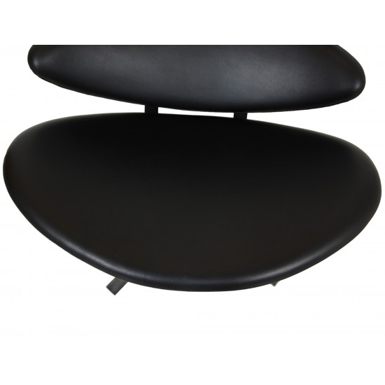 Erik Jørgensen Corona chair in black leather 