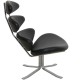 Erik Jørgensen Corona chair in black leather 