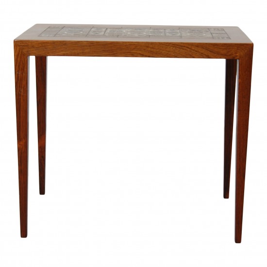 Severin Hansen Rosewood side table with a ceramic top