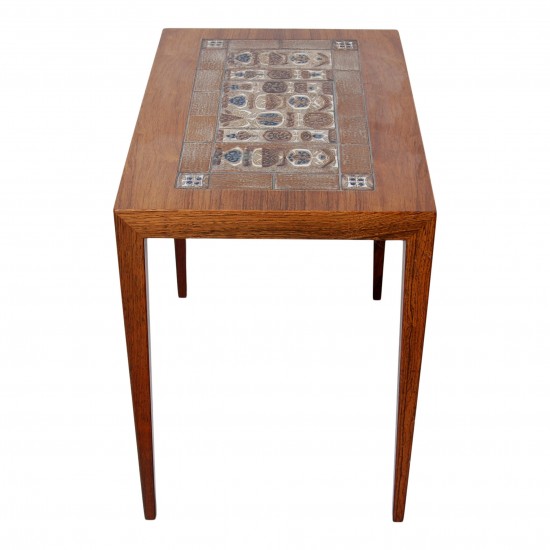 Severin Hansen Rosewood side table with a ceramic top