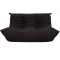 Michel Ducaroy Togo nypolstret 2 personers sofa i sort Alcantara stof