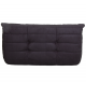 Michel Ducaroy Togo nypolstret 2 personers sofa i sort Alcantara stof