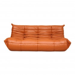 Michel Ducaroy Togo nypolstret 3 personers sofa i cognac classic læder