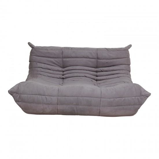 Michel Ducaroy Togo sofa set grey fabric (3)