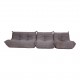 Michel Ducaroy Togo sofa set grey fabric (3)