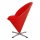 Verner Panton Cone Chair with red tonus fabric