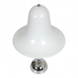 Verner Panton Verpan bordlampe Chrome-Hvid Verner Panton Verpan bordlampe Chrome-Hvid