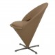 Verner Panton Cone chair i beige Hallingdal stof