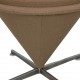Verner Panton Cone chair i beige Hallingdal stof