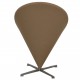 Verner Panton Cone chair i beige Hallingdal stof