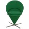 Verner Panton Cone chair i grønt stof