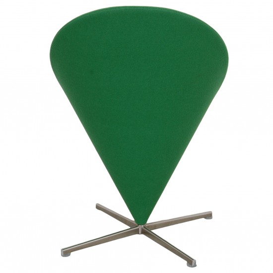 Verner Panton Cone chair i grønt stof