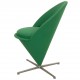 Verner Panton Cone chair i grønt stof