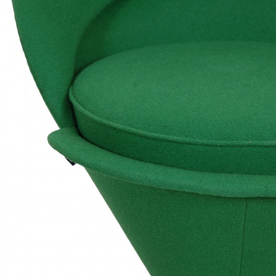 Verner Panton Cone chair i grønt stof