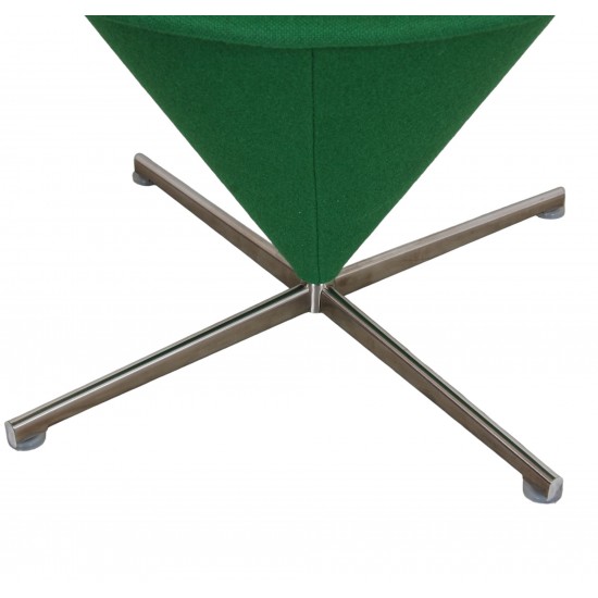 Verner Panton Cone chair i grønt stof