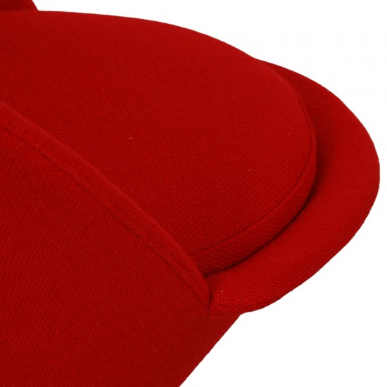 Verner Panton Cone chair in red Hallingdal fabric