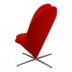 Verner Panton Heart Chair with red fabric