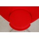 Verner Panton Red Heart chair in red fabric by Vitra