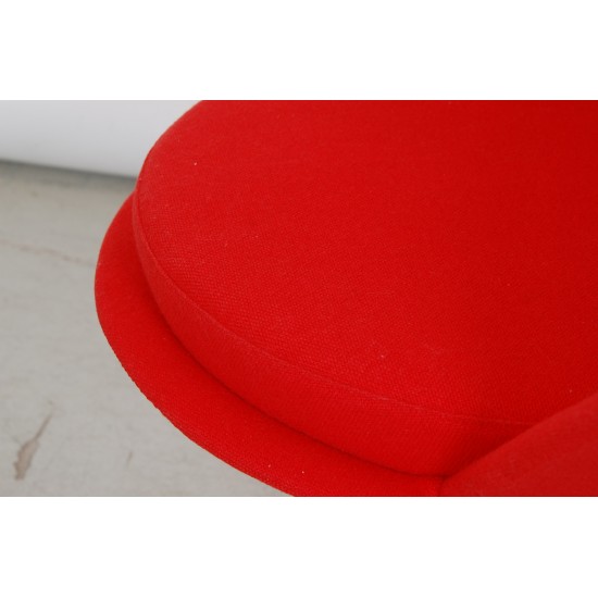 Verner Panton Red Heart chair in red fabric by Vitra