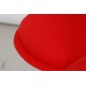 Verner Panton Red Heart chair in red fabric by Vitra