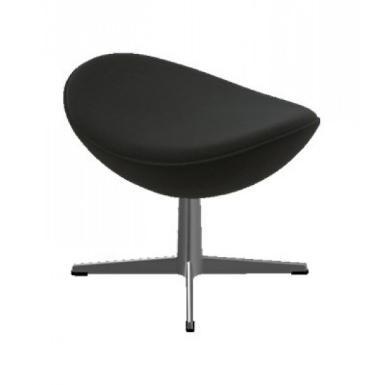 Arne Jacobsen Ottoman for Egg chairs with black Christianhavns fabric