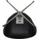 Arne Jacobsen Swan chair in original black Aura leather