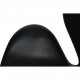 Arne Jacobsen Swan chair in original black Aura leather