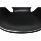 Arne Jacobsen Swan chair in original black Aura leather