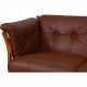 Arne Norell 2-personers Indra sofa i brun læder