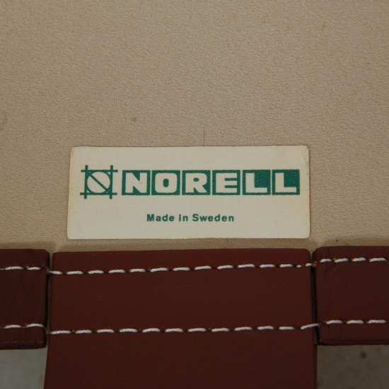Arne Norell 2-personers Indra sofa i brun læder