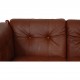 Arne Norell 2-personers Indra sofa i brun læder