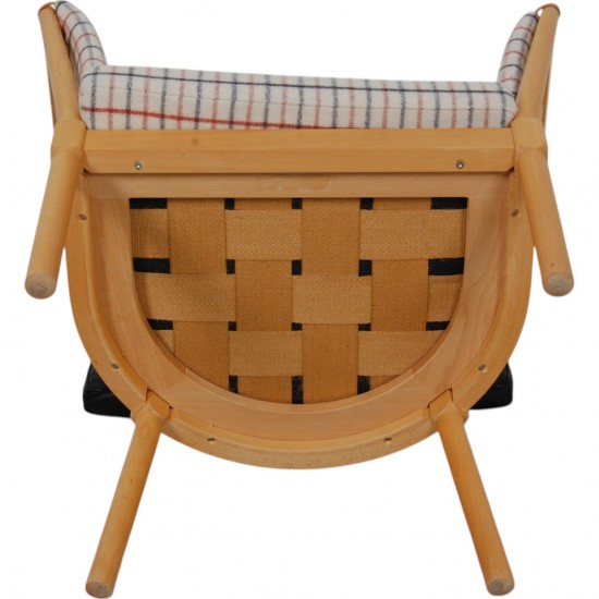 Børge Mogensen 1790 Horse shoe chair in hestedækken fabric