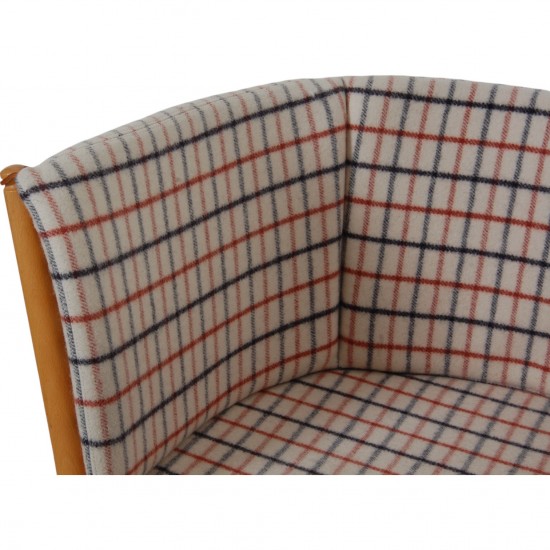Børge Mogensen 1790 Horse shoe chair in hestedækken fabric