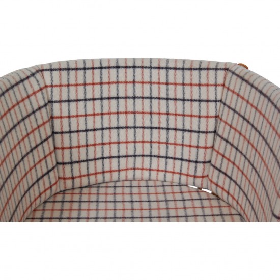 Børge Mogensen 1790 Horse shoe chair in hestedækken fabric