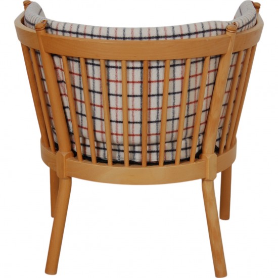 Børge Mogensen 1790 Horse shoe chair in hestedækken fabric