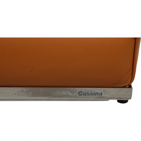 Ny Le Corbusier 3.personers LC2 sofa i cognac læder