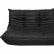 Michel Ducaroy 2-personers TOGO sofa i patineret sort læder