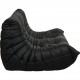 Michel Ducaroy 2-personers TOGO sofa i patineret sort læder