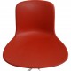 Set of four Poul Kjærholm PK9 chairs in red leather