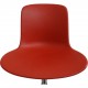 Set of four Poul Kjærholm PK9 chairs in red leather