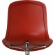 Set of four Poul Kjærholm PK9 chairs in red leather