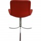 Set of four Poul Kjærholm PK9 chairs in red leather