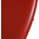 Set of four Poul Kjærholm PK9 chairs in red leather