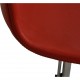 Set of four Poul Kjærholm PK9 chairs in red leather